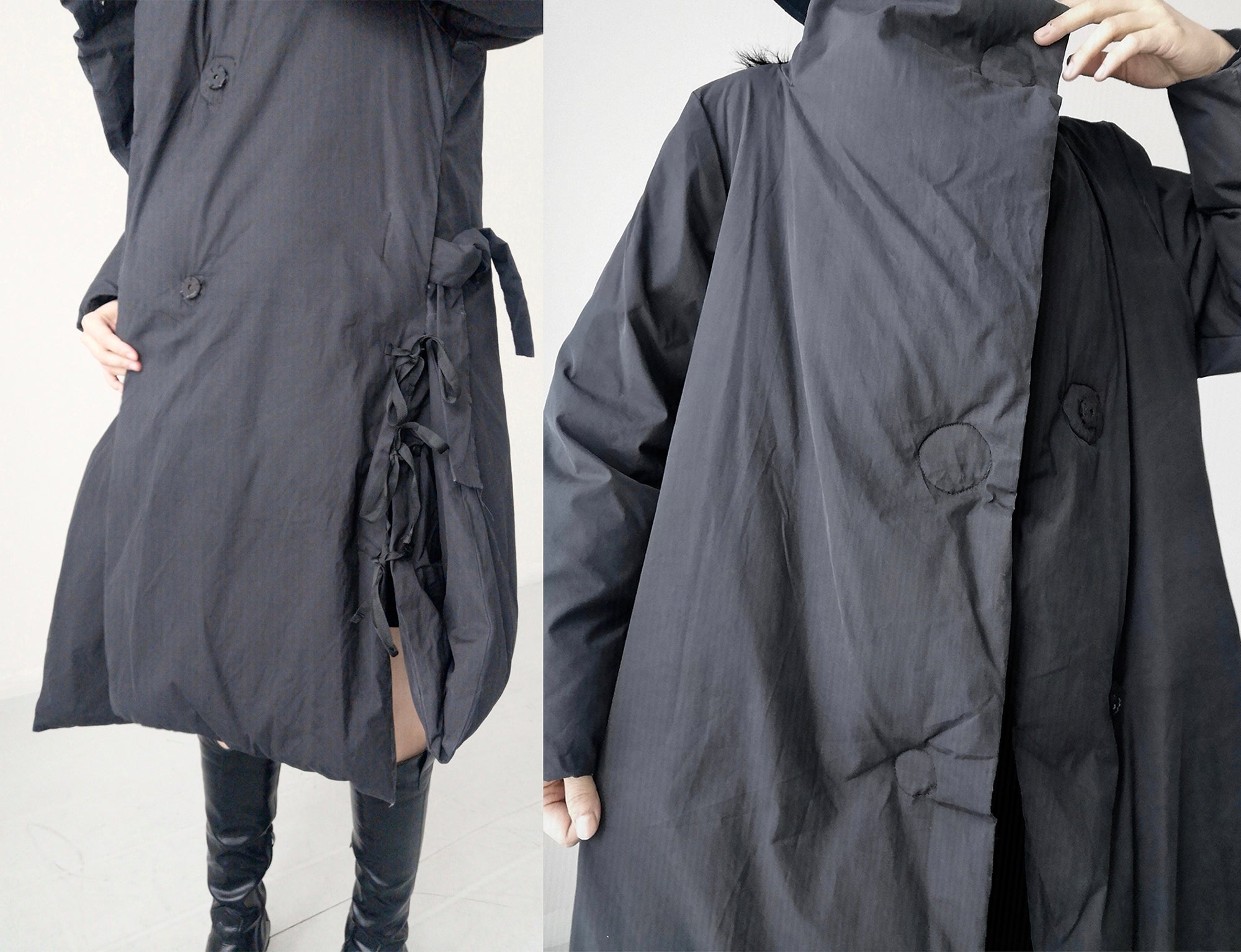 ジャケット・アウター ANN DEMEULEMEESTER COAT SHAMBLE BLACK ANN DEMEULEMEESTER COAT SHAMBLE BLACK Ann Demeulemeester black