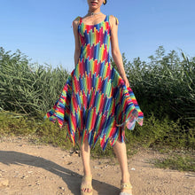 Load image into Gallery viewer, Issey Miyake pleats please rainbow pencil dress
