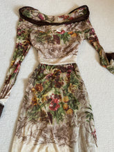 Load image into Gallery viewer, Jean Paul Gaultier SS1999 Devon Aoki Runway Floral Mesh Dress
