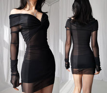 Load image into Gallery viewer, Jean Paul Gaultier Black Mesh Dress
