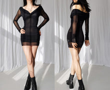 Load image into Gallery viewer, Jean Paul Gaultier Black Mesh Dress
