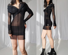 Load image into Gallery viewer, Jean Paul Gaultier Black Mesh Dress
