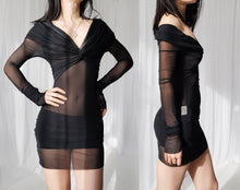 Load image into Gallery viewer, Jean Paul Gaultier Black Mesh Dress
