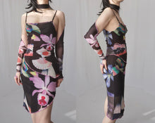 Load image into Gallery viewer, Jean Paul Gaultier Maille layered mesh dress with asymmetric draping
