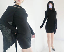 Load image into Gallery viewer, Ann Demeulemeester Black Widow Dress
