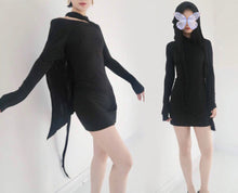 Load image into Gallery viewer, Ann Demeulemeester Black Widow Dress
