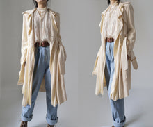 Load image into Gallery viewer, Ann Demeulemeester RTW 2005 Silk Trench Coat
