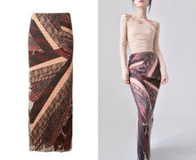 Load image into Gallery viewer, Jean Paul Gaultier Tie Print Skirt
