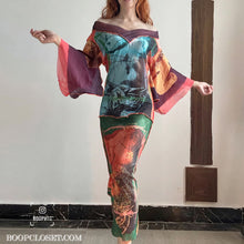 Load image into Gallery viewer, Jean Paul Gaultier birth of venus kimono dress
