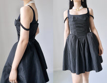 Load image into Gallery viewer, Vintage Taffeta Gothic Princess Dress
