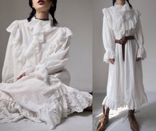 Load image into Gallery viewer, Vintage Cotton Jane Austin Victorian Sleep Dress
