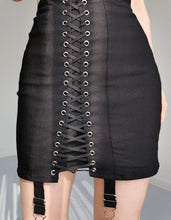 Load image into Gallery viewer, Vintage Bondage Corset Lingerie Cotton Skirt
