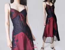 Load image into Gallery viewer, Vintage Gothic Romance Rose MeshDress
