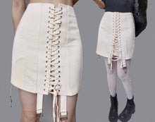 Load image into Gallery viewer, Vintage Bondage Corset Lingerie Cotton Skirt
