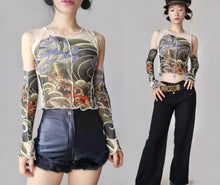 Load image into Gallery viewer, Vintage Tattoo Mesh Dress
