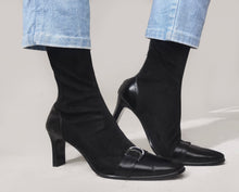 Load image into Gallery viewer, Vintage Chunky Ankle Boots Black
