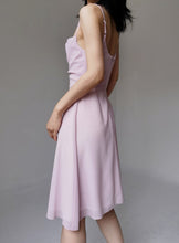 Load image into Gallery viewer, Vintage Dusty Pink Chiffon Flowy Dress
