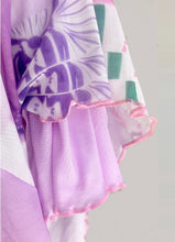 Load image into Gallery viewer, Vintage Sunset Mesh Y2K Tulip Print Dress
