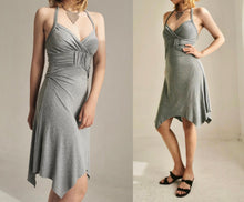 Load image into Gallery viewer, Vintage Gray Bodycon Dress
