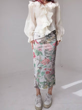 Load image into Gallery viewer, Vintage  Floral Skirt
